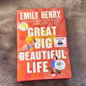 Great Big Beautiful Life by  Emily Henry— Orange Hardcover